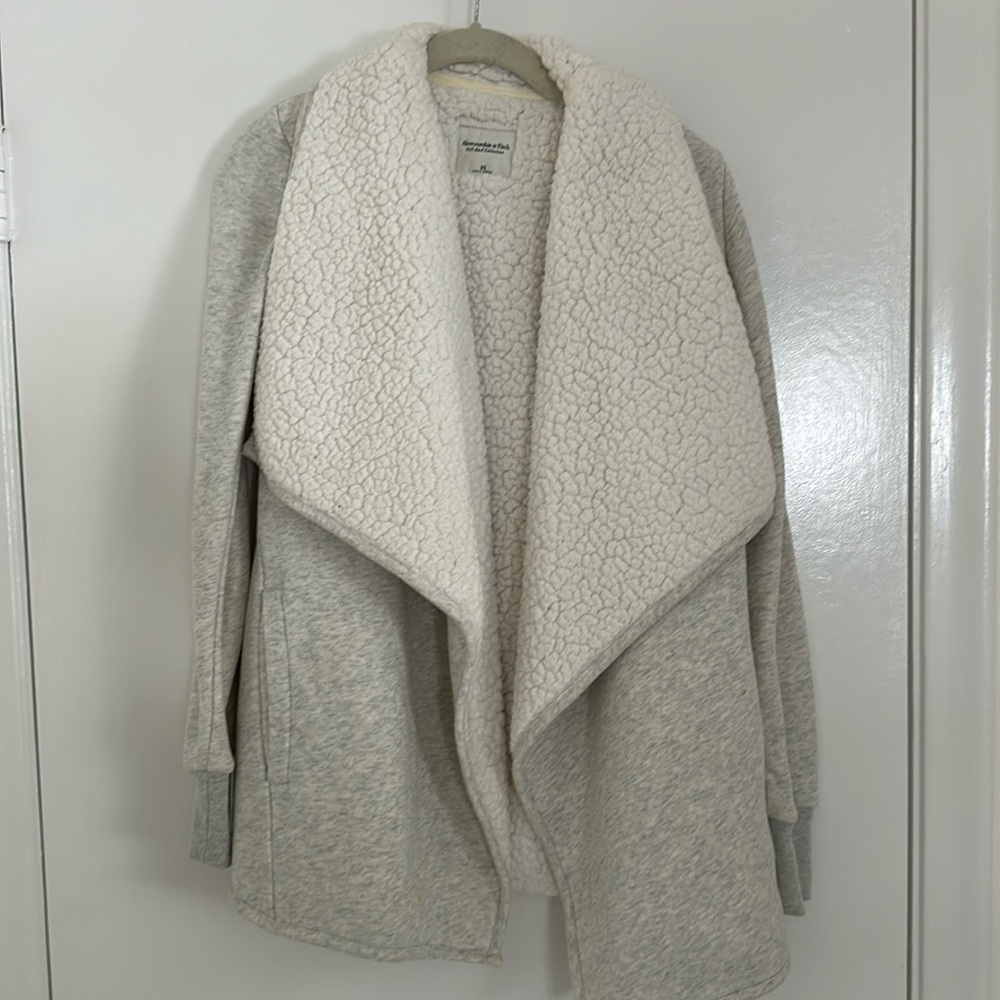 Abercrombie and Fitch Sherpa Lined Cardigan